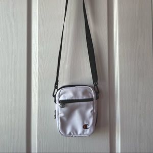 White Champion crossbody